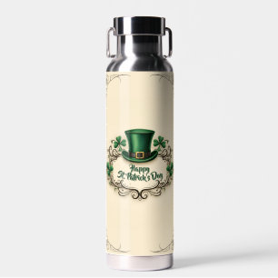 Frohes St. Patrick’s Day Shamrock-Design Trinkflasche