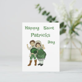 Frohes St. Patrick's Day Grußkarte Feiertagspostkarte