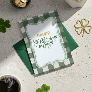 Frohes St. Patrick's Day Irisches Grußkarten Feiertagskarte