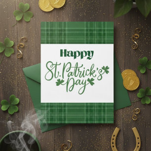 Frohes St. Patrick's Day Irisches Grußkarten Feiertagskarte