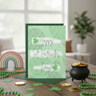 Frohes St. Patrick's Day Irisches Grußkarten Feiertagskarte