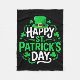 Frohes St. Patricks Day T-Shirt lustige irische Mä Fleecedecke