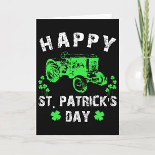 Frohes St Patrick's Day Traktor Lustiges Kleinkind Karte