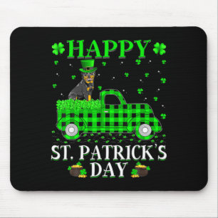 Frohes St. Patricks Day Und Shamrock T-Shirt Mousepad