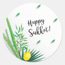 Frohes Sukkot-Fest Jüdischer Feiertag Lulav Etrog