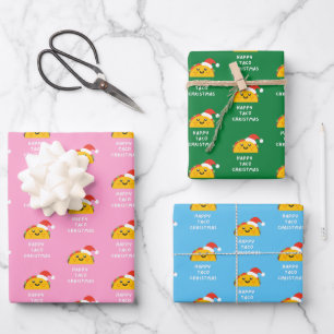 FROHES TACO WEIHNACHTEN GESCHENKPAPIER SET