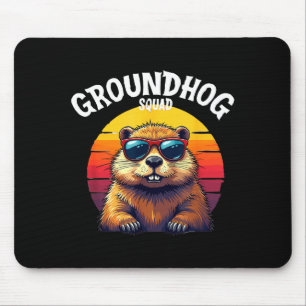 Frohes Tag des Murmeltieres 2025 Lustige Murmeltie Mousepad