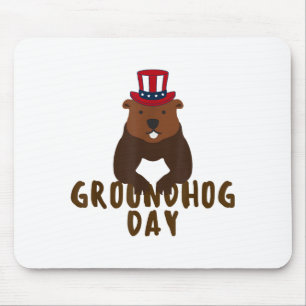Frohes Tag des Murmeltieres Lustiger Tag des Murme Mousepad