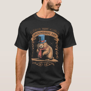 Frohes Tag des Murmeltiers Murmeltier Tier Kostüm T-Shirt