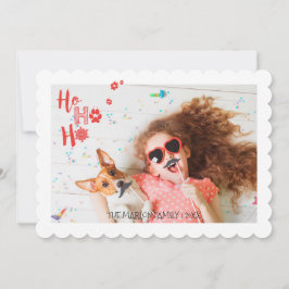 Frohes Tatzen-Feiertags-Haustier-Foto Feiertagskarte