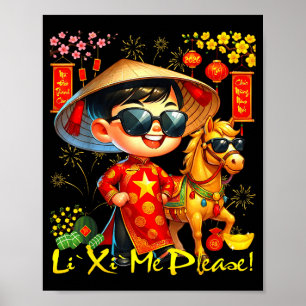 Frohes Tet Chuc Mung Nam Moi 2026 Li Xi Mich Bitte Poster