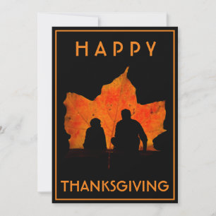 FROHES THANKSGIVING FAMILIENESSEN EINLADUNG