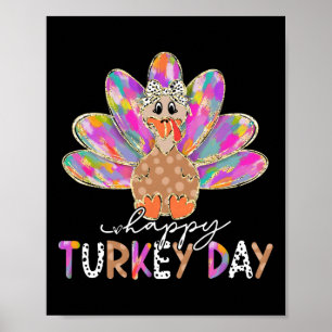 Frohes Truthahn-Tag Süßer Truthahn Thanksgiving-Sh Poster