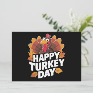 Frohes Truthahn-Tag Thanksgiving-Tag-Geschenk zum  Einladung