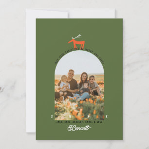 FROHES UND HIRSCH WEIHNACHTEN EINLADUNG