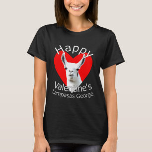 Frohes Valentins Lampasas George das Lama T-Shirt