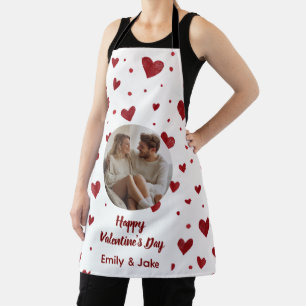 Frohes Valentinstag-Küchen-Schürze mit individuell Schürze