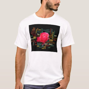 Frohes Valentinstag mit eleganten Rote Rosen T-Shirt