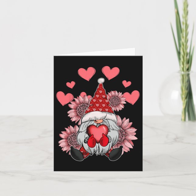Frohes Valentinstag mit Leopardensonnenblume Karte (Vorderseite)