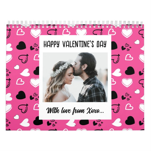 Frohes Valentinstag mit Liebe-Kalender Kalender (Titelbild)