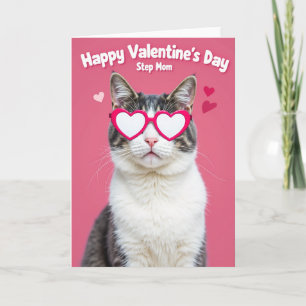 Frohes Valentinstag Stiefmutter Katzenkarte Karte