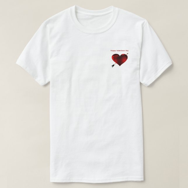 Frohes Valentinstag T-Shirt (Design vorne)