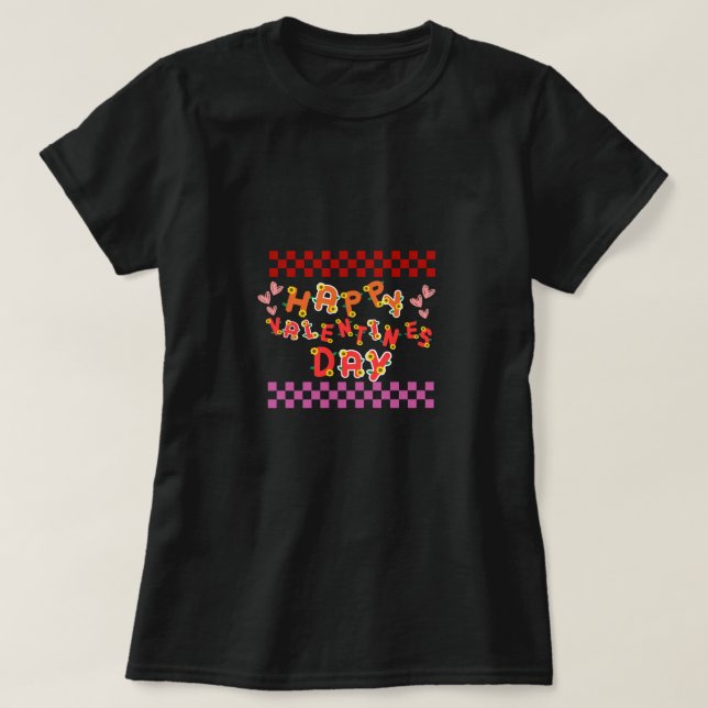 Frohes Valentinstag T-Shirt (Design vorne)