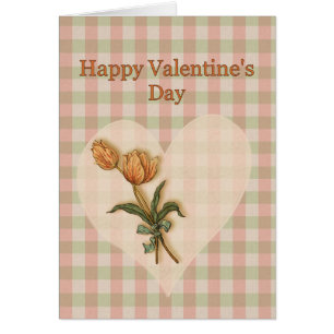 Frohes Valentinstag Tulips