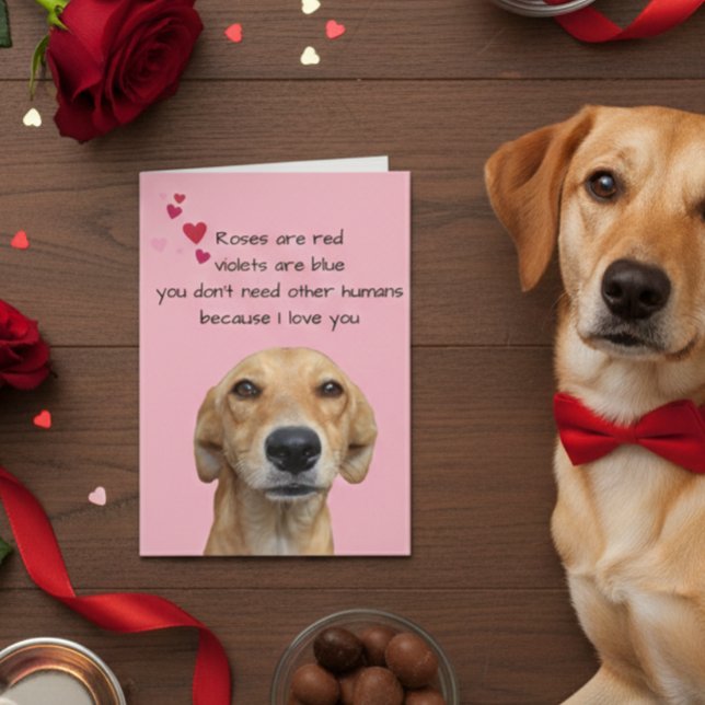 Frohes Valentinstag vom Hund Lover Karte (Von Creator hochgeladen)