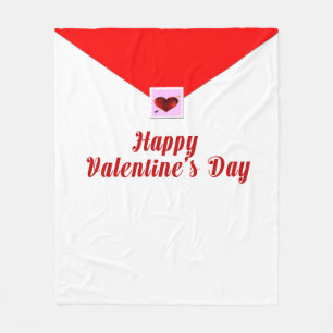 Frohes Valentinstags-Flanelldecke Fleecedecke
