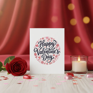 Frohes Valentinstagskarte für verliebte Paare Feiertagskarte