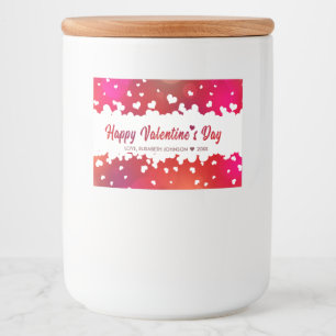 Frohes Valentintagsherz - Lebensmitteletikett