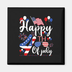 Frohes Viertes Juli Patriotisch Us Amerikanische F Magnet