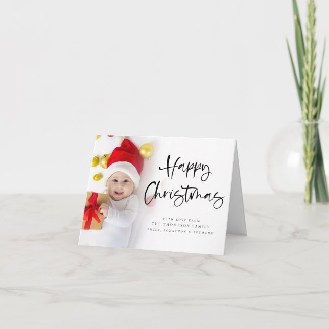 Frohes Weihnachten 6 Foto Weihnachtskarte (Vorderseite)