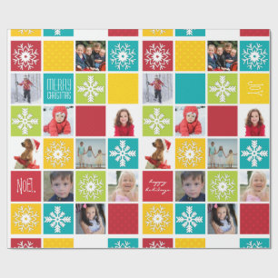 Frohes Weihnachts-Foto-Wrapping Paper Geschenkpapier