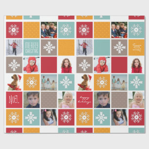 Frohes Weihnachts-Foto-Wrapping Paper Geschenkpapier