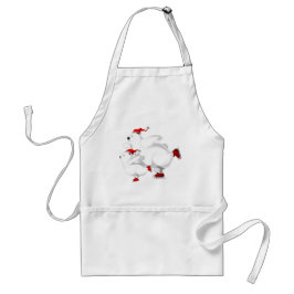 Frohes Weihnachtsbärenfamilie Schürze