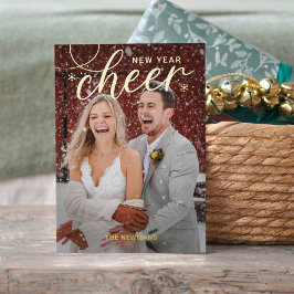 Frohfoil Frohfoil Frohes Neujahrskarte Folien Feiertagskarte