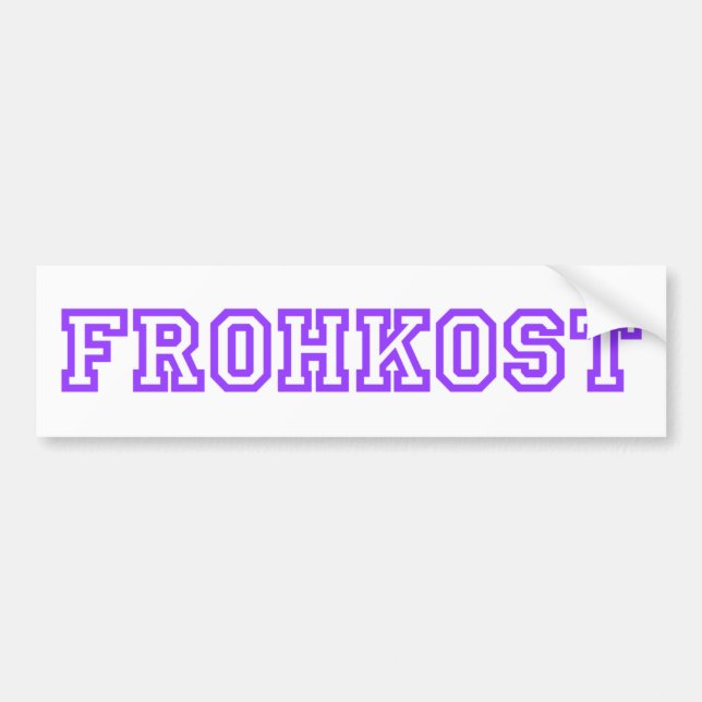 FROHKOST AUTOAUFKLEBER (Vorne)