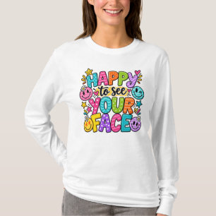 Fröhlich, dein Gesicht zu sehen Patchwork Smiley A T-Shirt