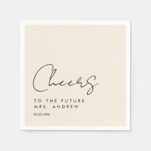 Fröhlich, für die Zukunft Mrs!! modern, minimalist Serviette