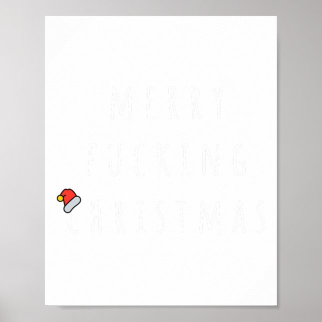 Fröhlich für Weihnachten Humorvolle Weihnachtsgesc Poster (Vorne)