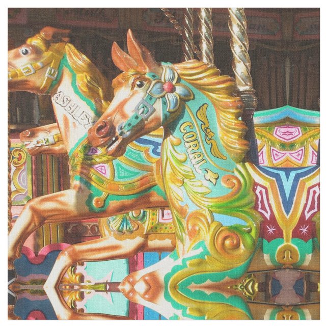 Fröhlich-gehen-rundes Kaleidoskopgewebe 7 Stoff (Nahaufnahme)