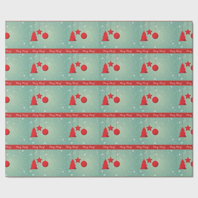 Fröhlich! Geschenkpapier (Saum)