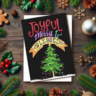Fröhlich gesegnete Weihnachten Modern Inspirivity Karte