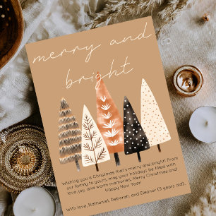 Fröhlich & Hell Minimalist Boho Braun Weihnachten
