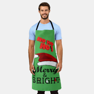 Fröhlich & Hell mit Weihnachtsmannmütze Weihnachte Schürze