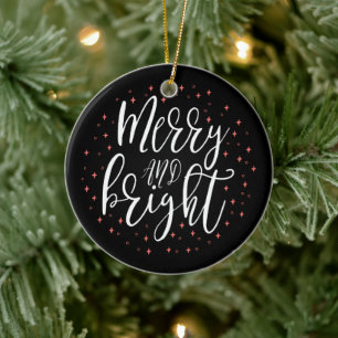 Fröhlich & Hell   Moderner Weihnachts-Foto-Schmuck Keramik Ornament