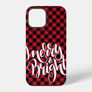 Fröhlich Hell Rot Schwarz Büffel Kariert Tartan We iPhone 12 Hülle