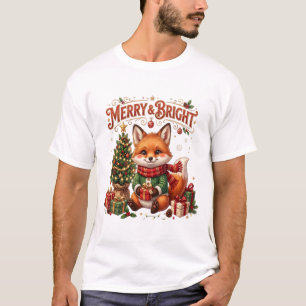 Fröhlich & Hell – Süßer Weihnachtsfuchs T-Shirt